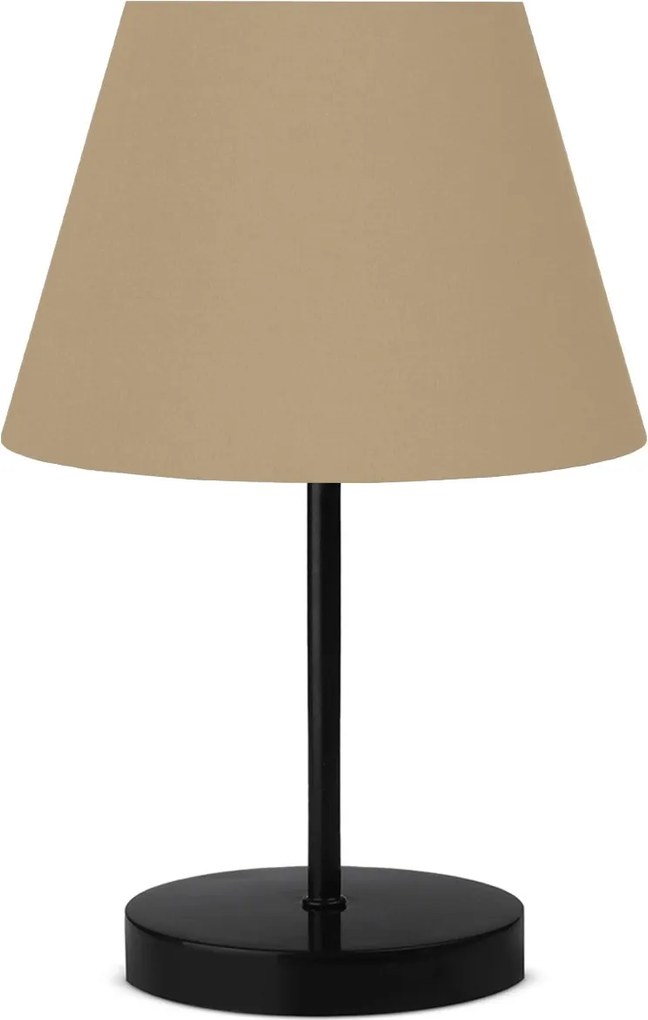 Veioza AYD-3159, bej/negru, material textil/metal, 22x36 cm