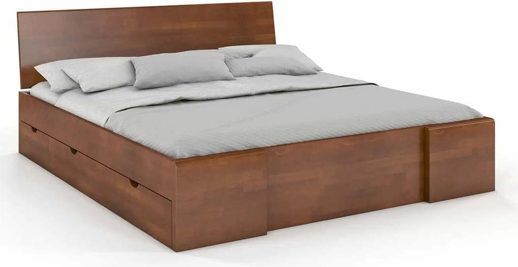 Pat lemn masiv TerraCraft Model 3 cu Sertar Fag Personalizabil