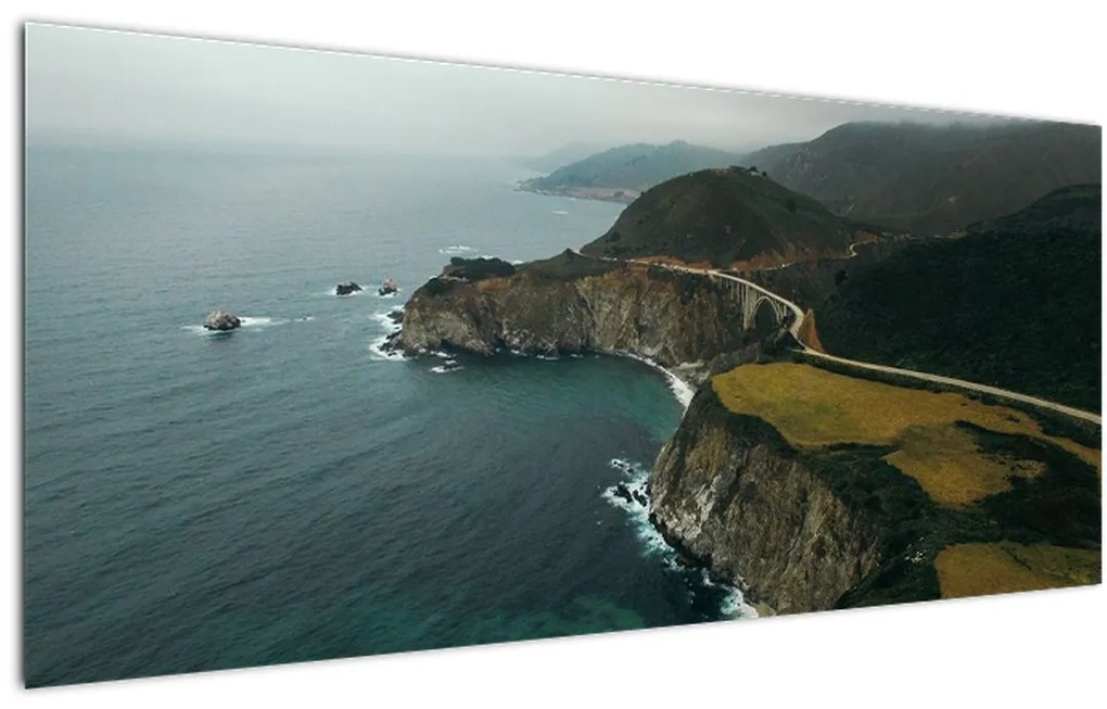 Tablou - Stânci în ocean (120x50 cm)