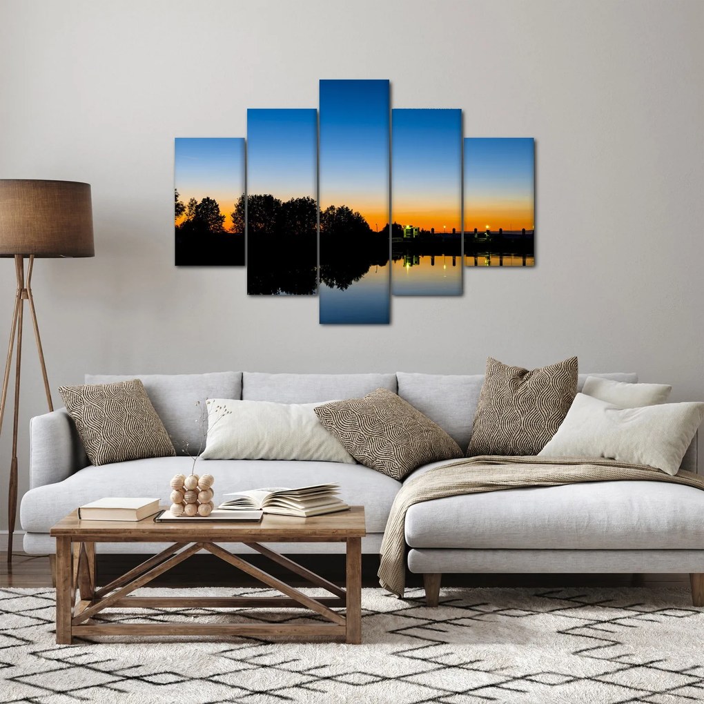 Tablou cu apus de soare (150x105 cm)