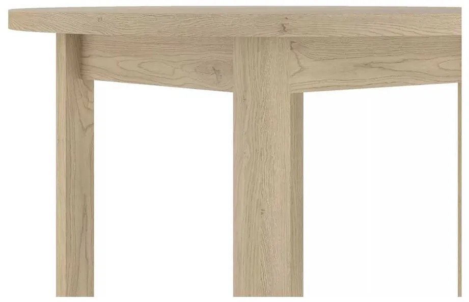 Masă de bucătărie Adam - 80 cm diametru, stejar cremona