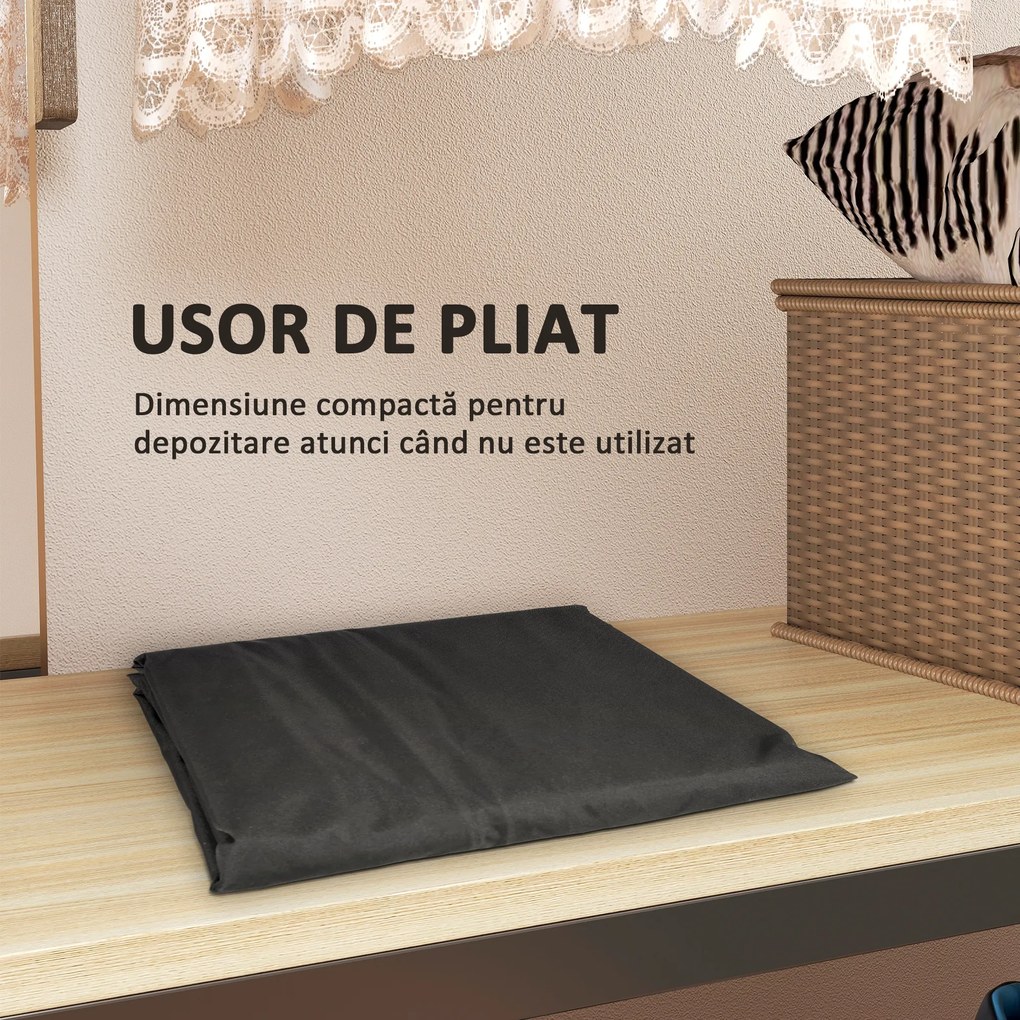 Outsunny Sac Grădină 720L Impermeabil Negru | Aosom Romania