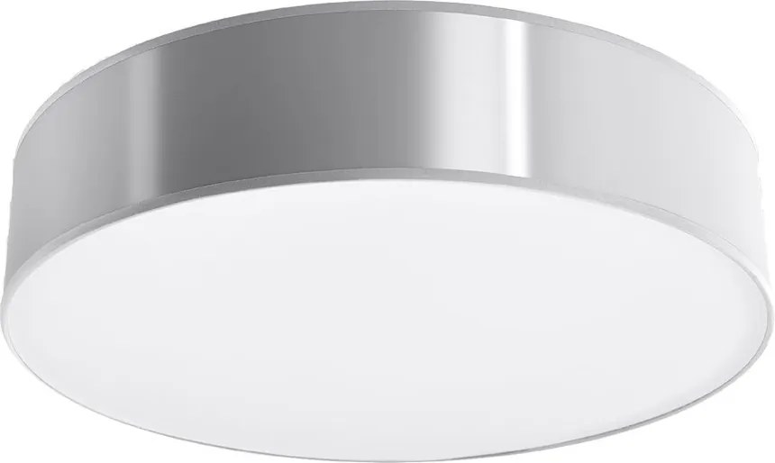 Plafonieră argintie ø 55 cm Atis – Sollux