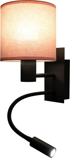 Brilagi - Lampă LED flexibilă BOBO 1xE27/25W/230V + LED/3W negru/roz