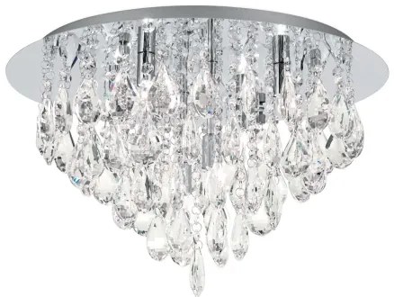 Plafonieră de cristal Orion DLU 2516/45 CELESTE 6xG9/40W/230V d. 45 cm crom