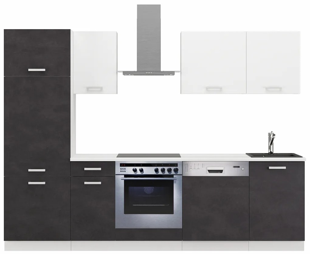 Dulap Tanith 270 cm (matera + alb). 1065874