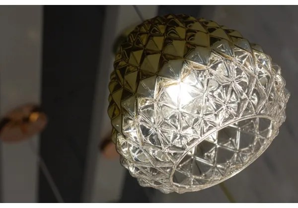 Lustră pe cablu DIAMOND 1xE27/11W/230V aurie Klausen 111004
