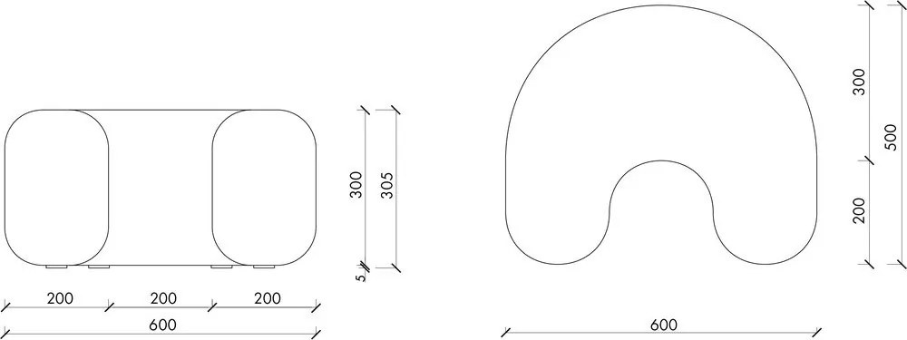 Puf bej cu tapițerie din țesătură bouclé Ü – noo.ma