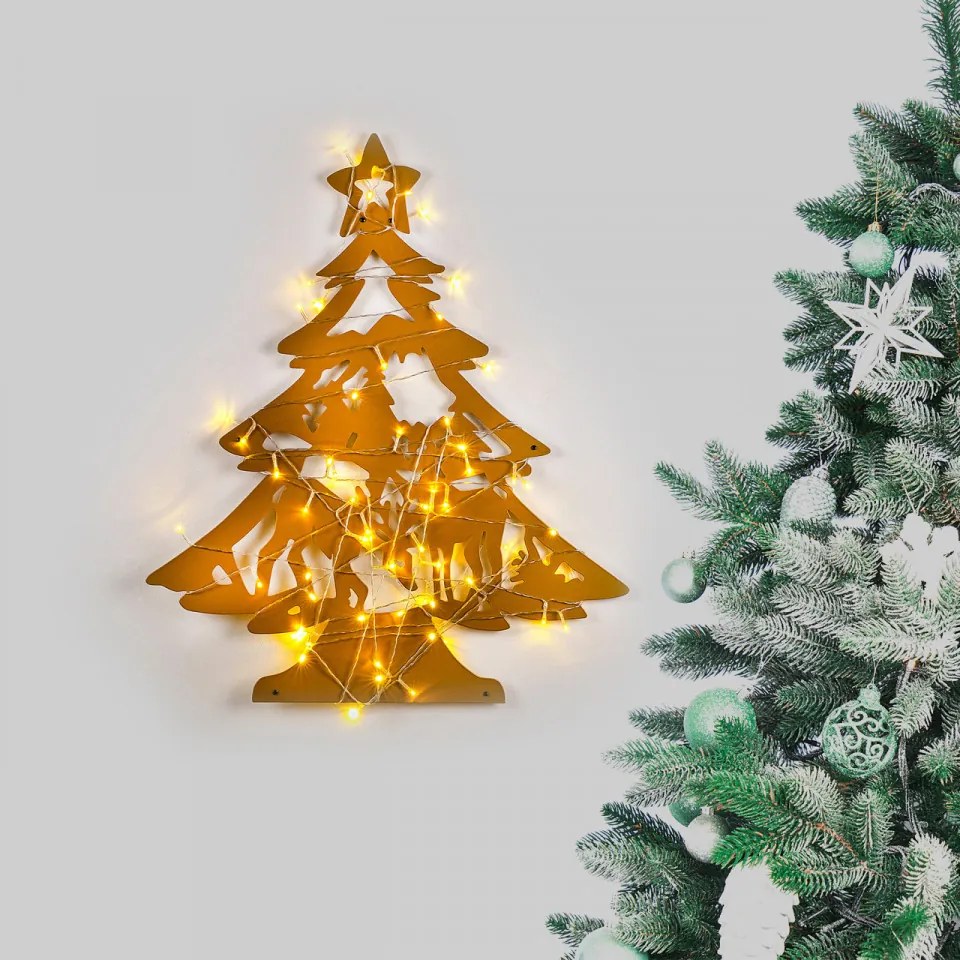 Decoratiune de Perete, XMASGOLD - 024, Metal, Auriu