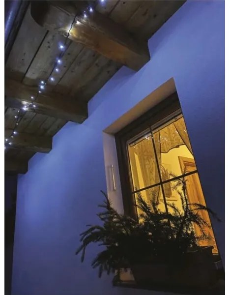 Instalație LED de Crăciun de exterior 120xLED/17m IP44 alb rece