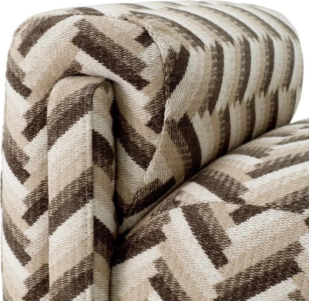 Bancheta eleganta design LUX Del Vale, Chevron brown