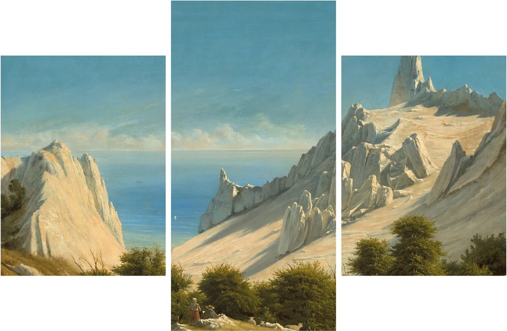 Tablou - Georg Emil Libert, View of Sommerspiret, the Cliffs of Møn, reproducere (90x60 cm)