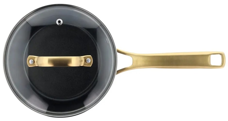 Tigaie cu capac/cu suprafață antiaderentă din aluminiu 1,5 l adecvată pentru plita cu inducție – Holm