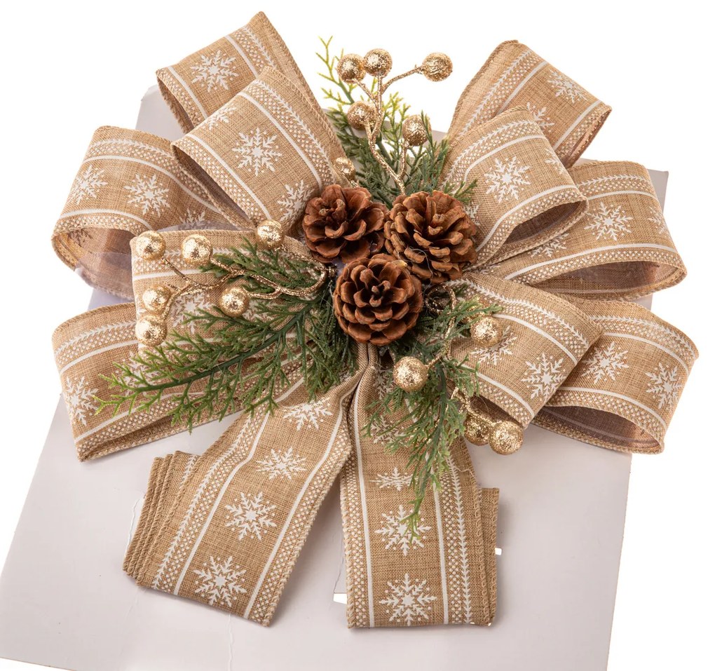 Fundă pentru bradul de Crăciun 30 x 81 cm,naturală