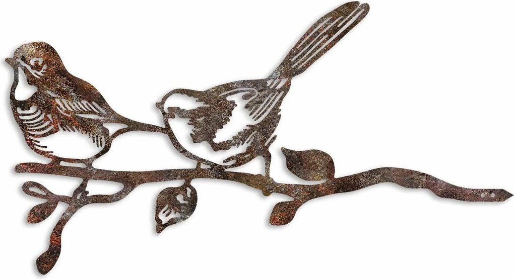 Decoratiune gradina 565TNL1312, maro, metal, 50x26 cm