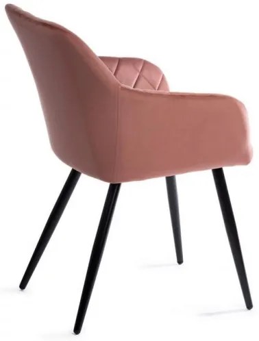 SET 2 scaune de dining RICO, roz, design modern