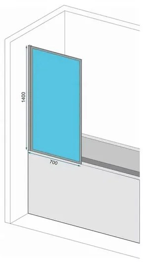 Paravan de cada Rea Elegant auriu 70x140 cm