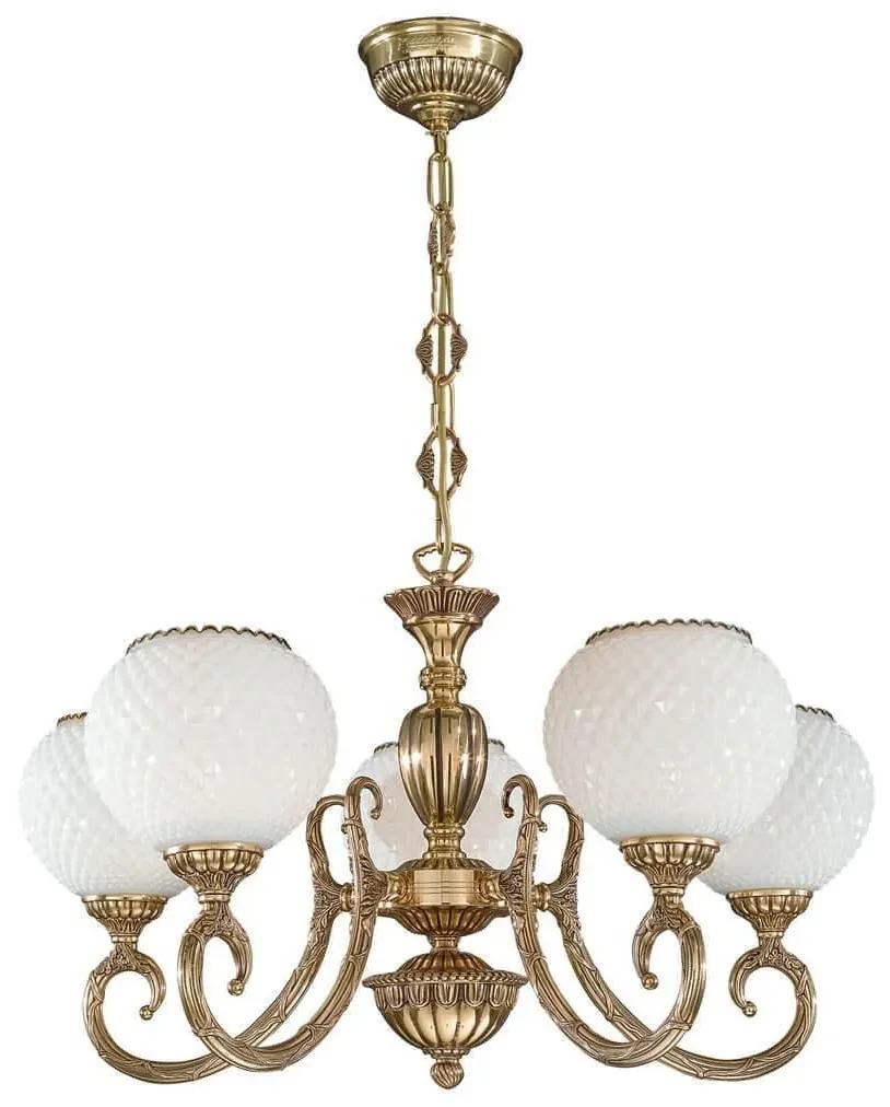 Candelabru din alama cu 5 brate design italian 8550
