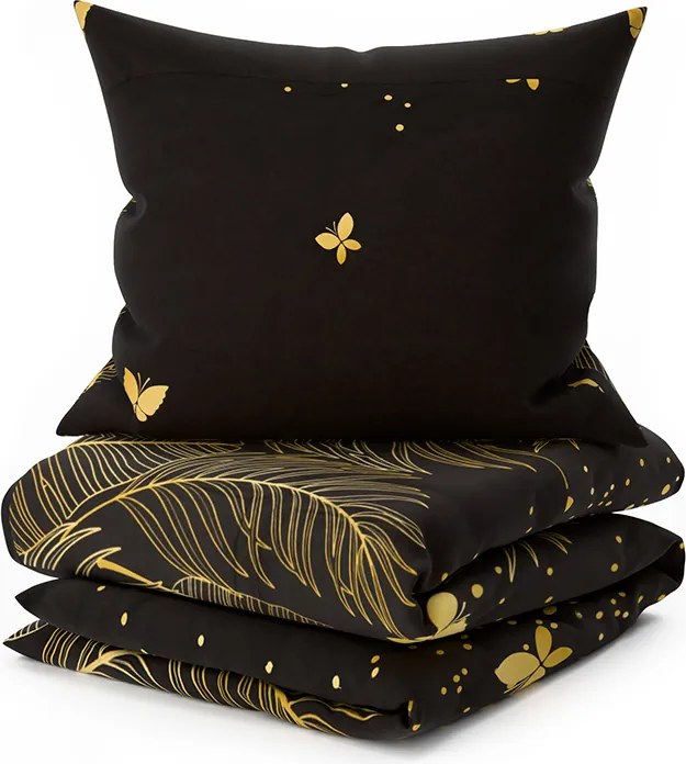 Lenjerie din microfibra VISATA negru Dimensiune lenjerie de pat: 70 x 80 cm | 140 x 200 cm