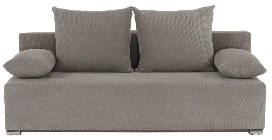 Canapea extensibilă, ţesătură gri maro taupe, FERIHA