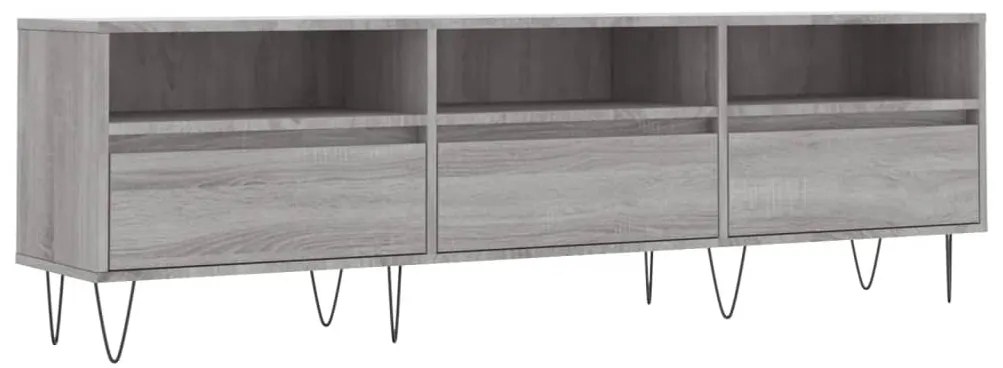 vidaXL Comodă TV, gri sonoma, 150x30x44,5 cm, lemn prelucrat