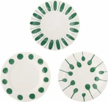 Farfurie verde din ceramică – Linora