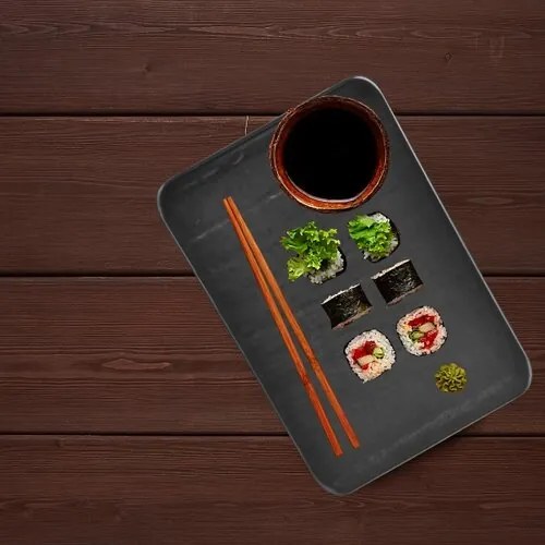 Tavă din ceramică pentru servire Orion Newage,  30 x 20,5 cm, L