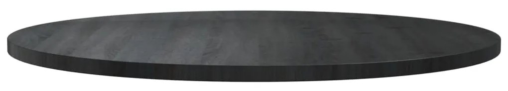 813664 vidaXL Blat de masă, negru, Ø90x2,5 cm, lemn masiv de pin