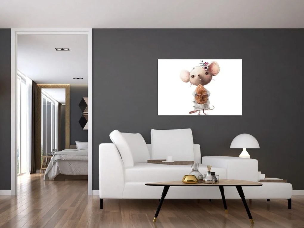 Tablou - Animăluț în acuarelă N⁰2 (90x60 cm)