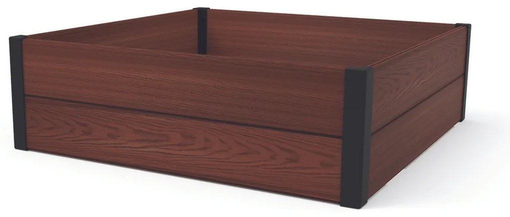 Pat înălțat Keter Maple Square maro, 106 x 106x 32 cm, M