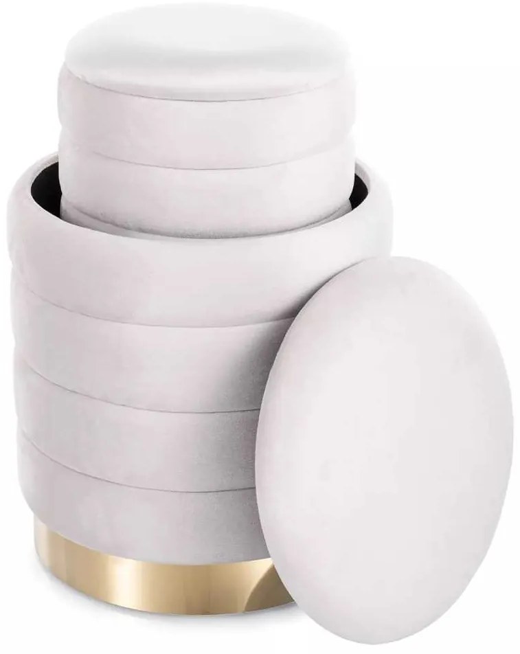 Taburet Bonfol Velvet, crem