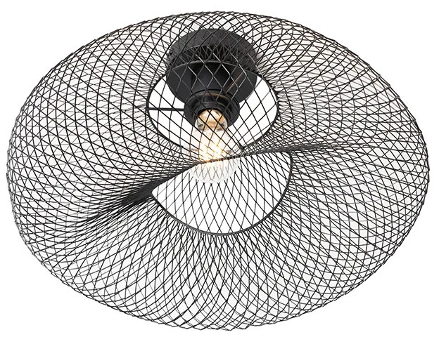 Plafonieră modernă neagră - Zora