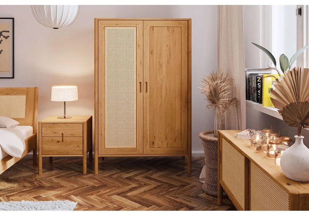 Șifonier din lemn de stejar 108x175 cm Pola - The Beds