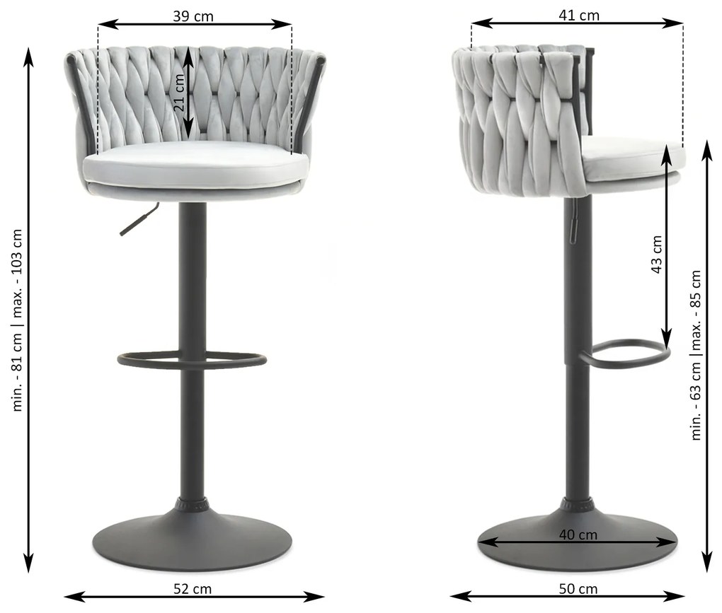 Scaun Adel (negru + auriu). 1110641