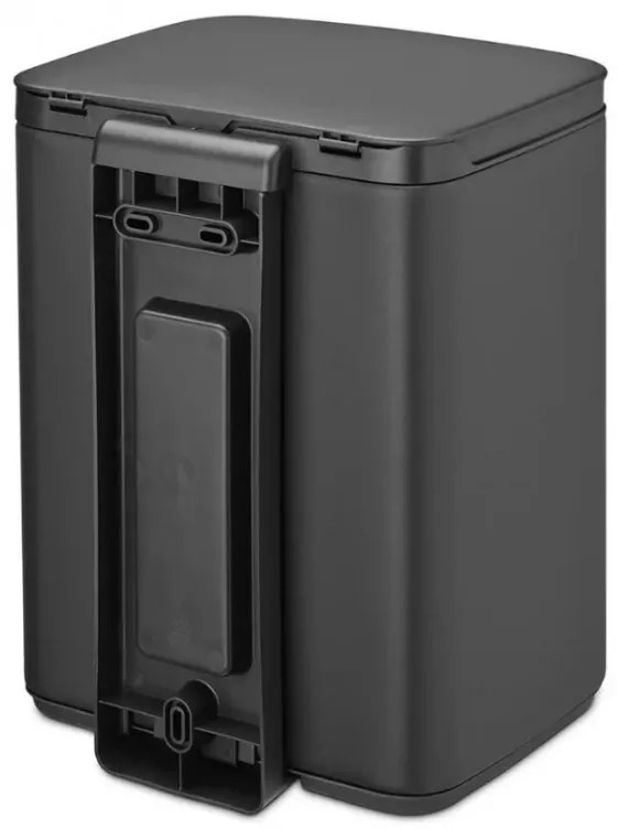 Cos pentru gunoi Brabantia Bo Small 1006622, 4 L, Deschidere lina si silentioasa, Negru mat