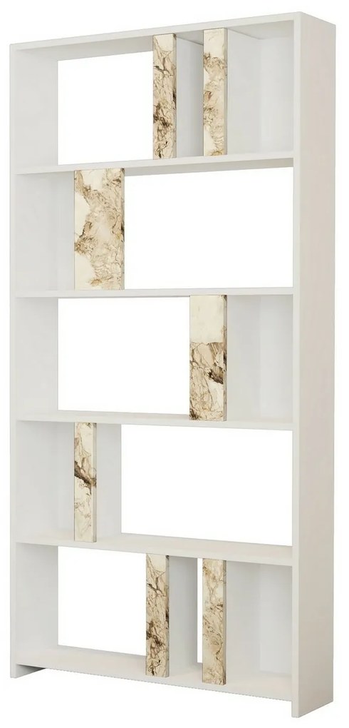 Bibliotecă Lime White Marbel and White