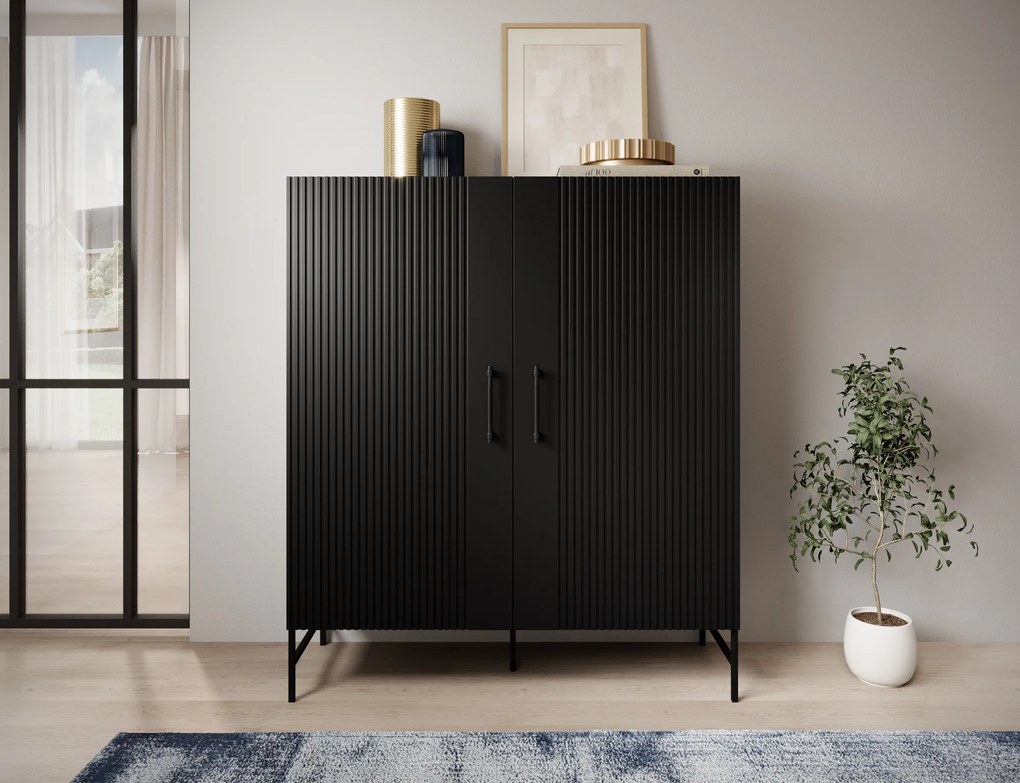 Comoda RAFTT 122x140cm, neagra