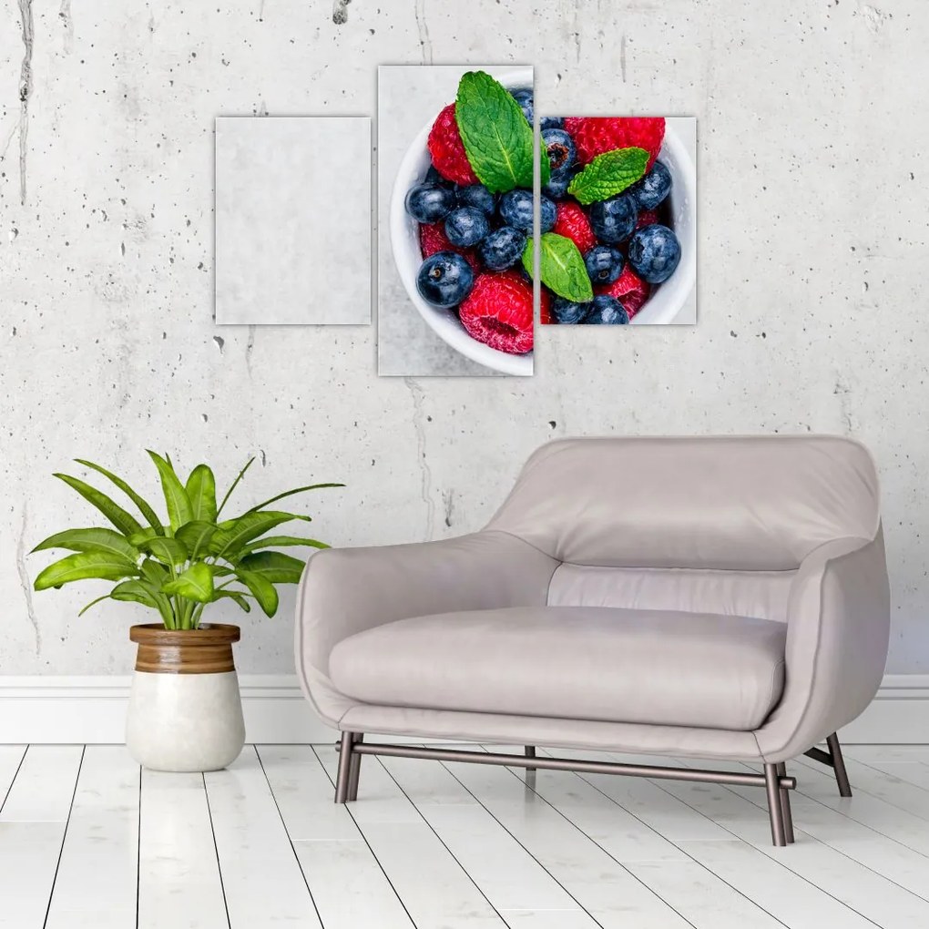 Tablou - bol cu fructe de pădure (90x60 cm)