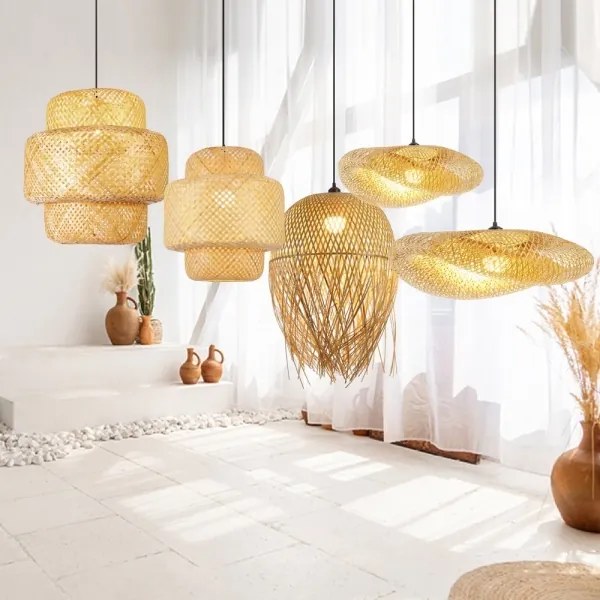 Immax 08298L - Plafonieră BOHO HILO 1xE27/40W/230V, Ø 60 cm