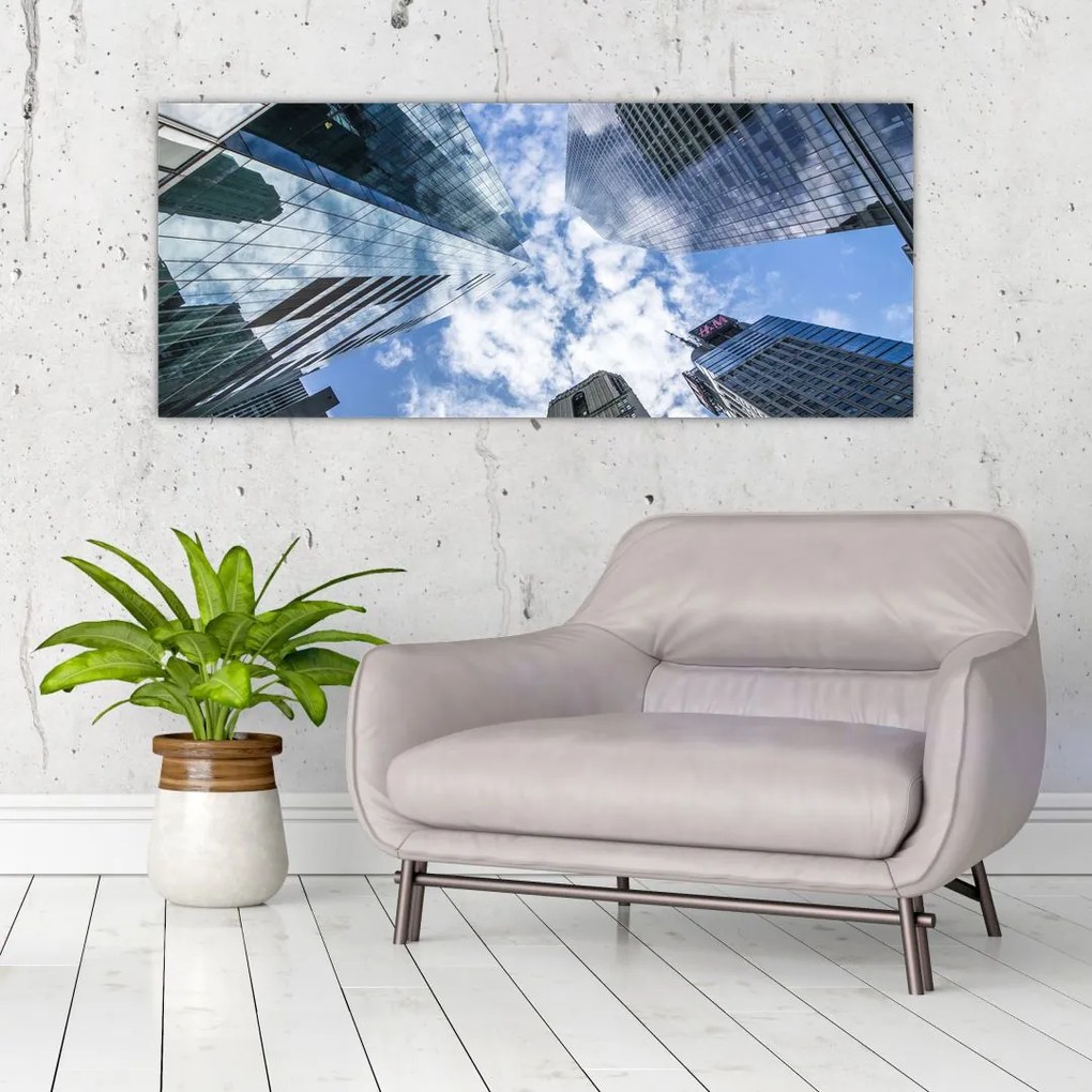 Tablou cu zgârie-norii (120x50 cm)