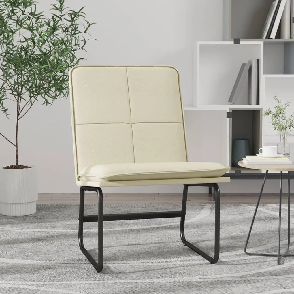 351331 vidaXL Scaun de relaxare, crem, 54x75x76 cm, piele artificială