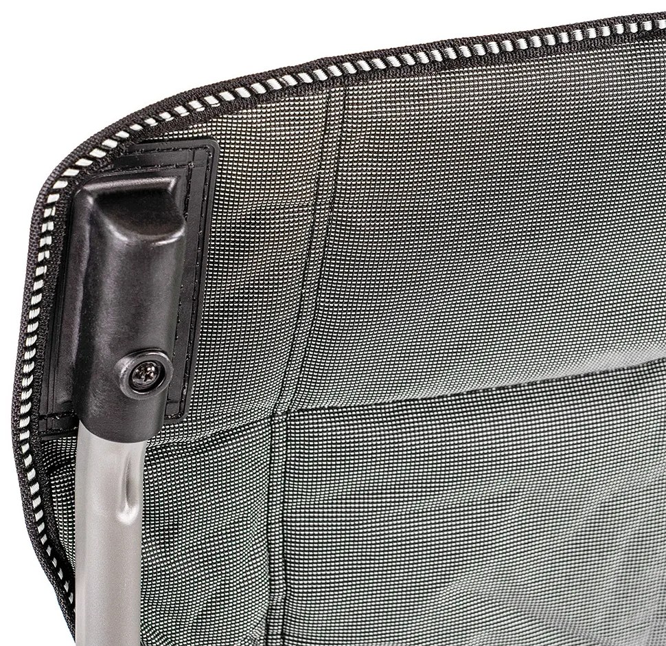 Leziter Comfort Plus scaun de pescuit cu braț și suport pentru pahare gri