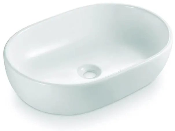 Bathco 4037 - Lavoar pentru blat TOULOUSE 59x41,5 cm porțelan/alb