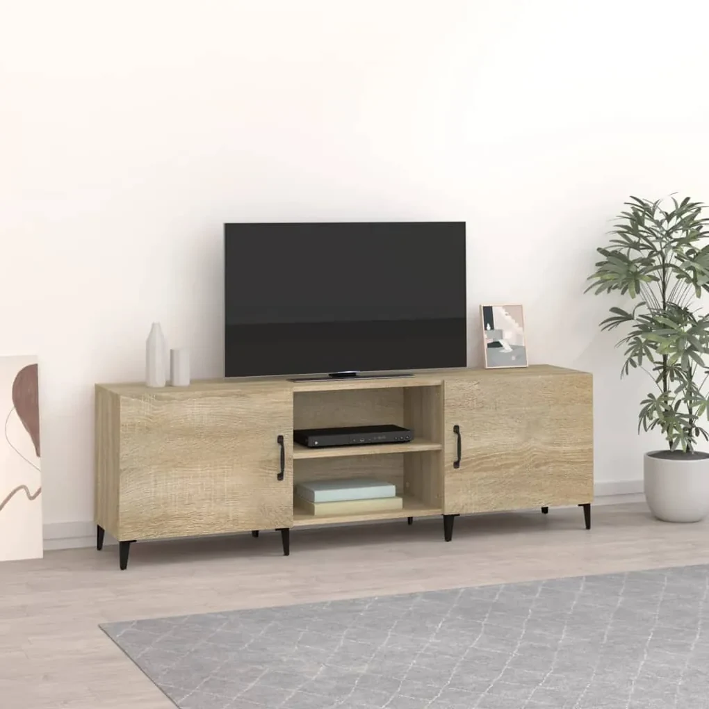 812630 vidaXL Comodă TV, stejar sonoma, 150x30x50 cm, lemn compozit