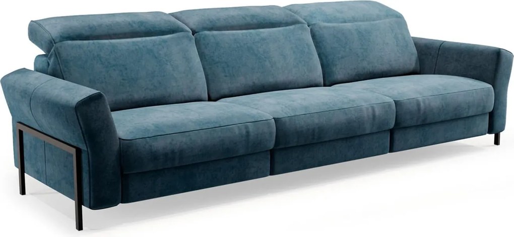 Canapea lemn masiv Mellow, 238 × 87 × 104 cm