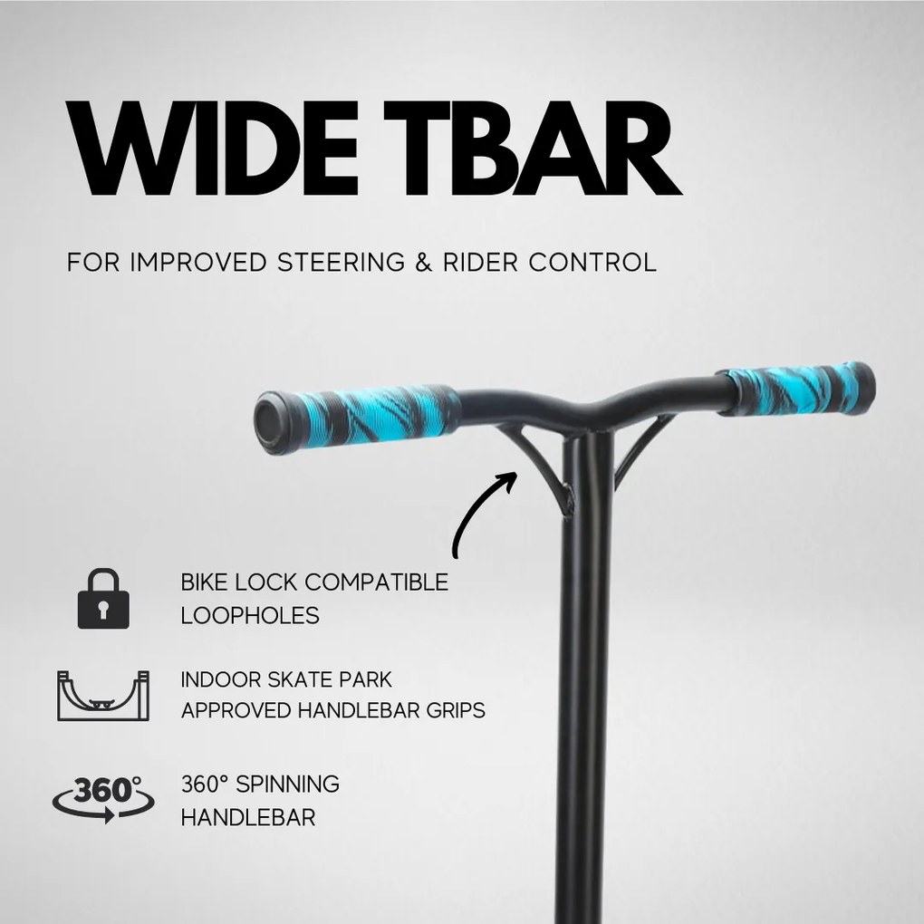 Trotineta Boldcube de scheme freestyle - Scooter DELUXE Albastru, 2 roti