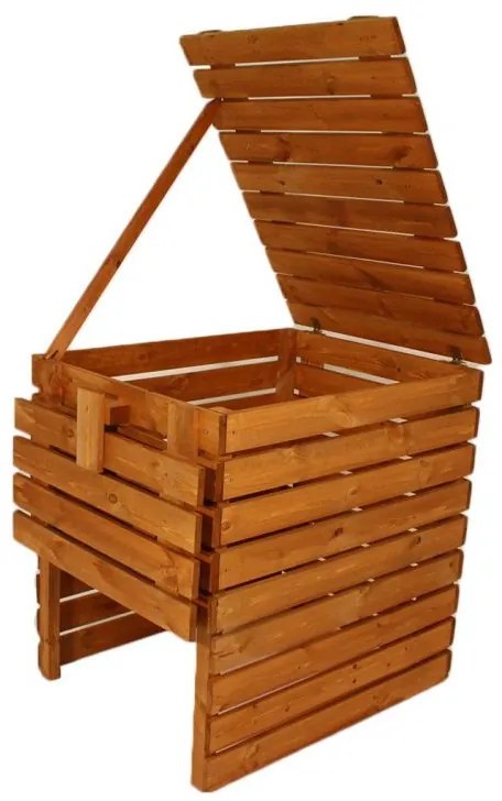 Composter de grădină din lemn - 800l