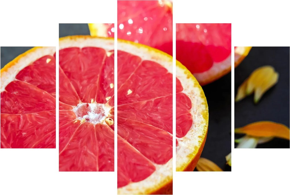Tablou cu grapefruit tăiat (150x105 cm)