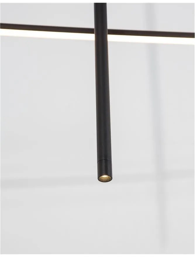 Lustra LED design liniar ELETTRA negru
