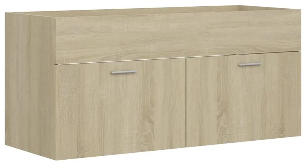 Set mobilier de baie, stejar Sonoma, PAL Stejar sonoma, 100 x 38.5 x 46 cm